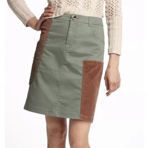 ❌SOLD❌Anthropologie meadow rue green and brown skirt 4